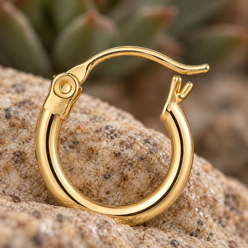 14K Gold Creolen Aurelia