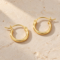 14K Gold Creolen Aurelia