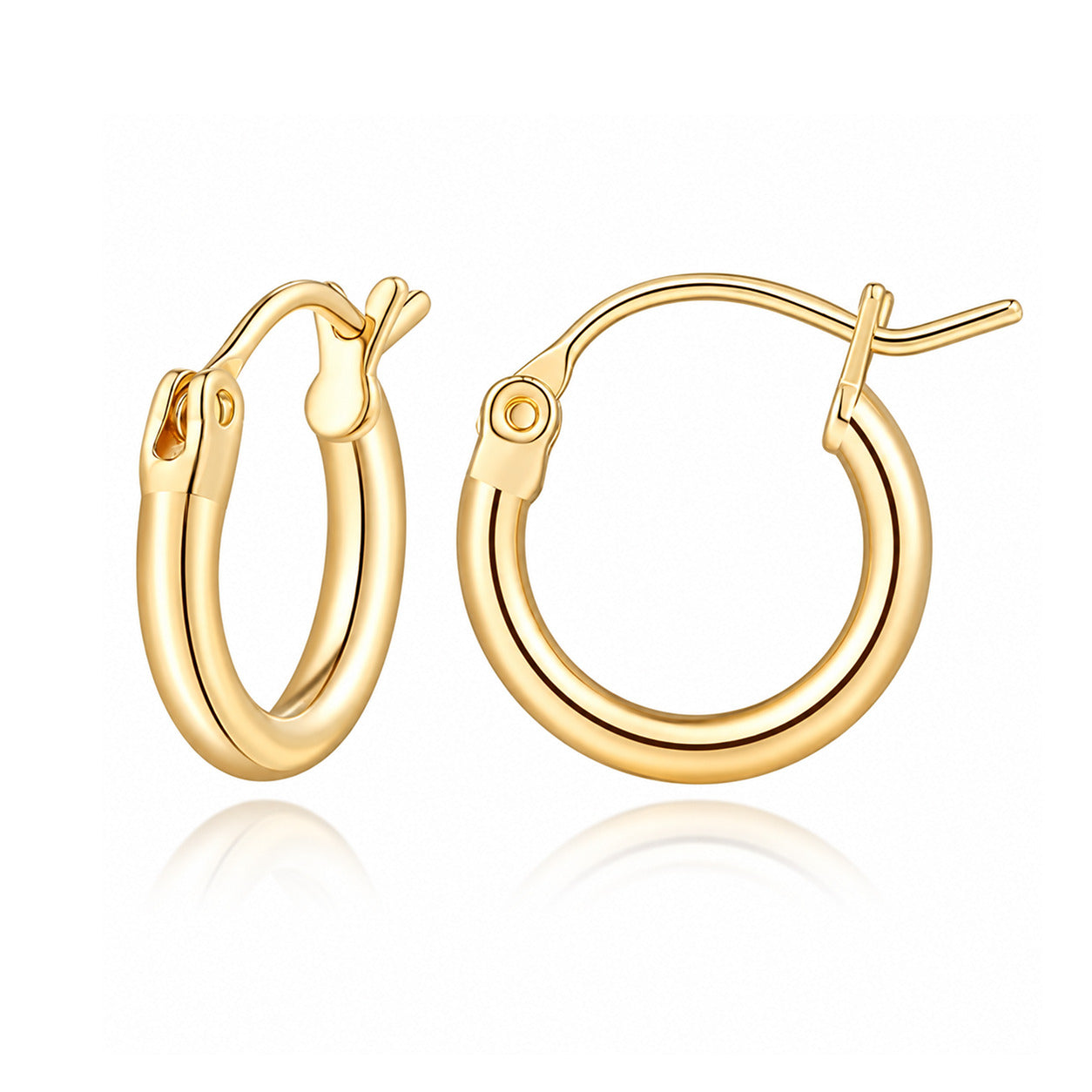 14K Gold Creolen Aurelia