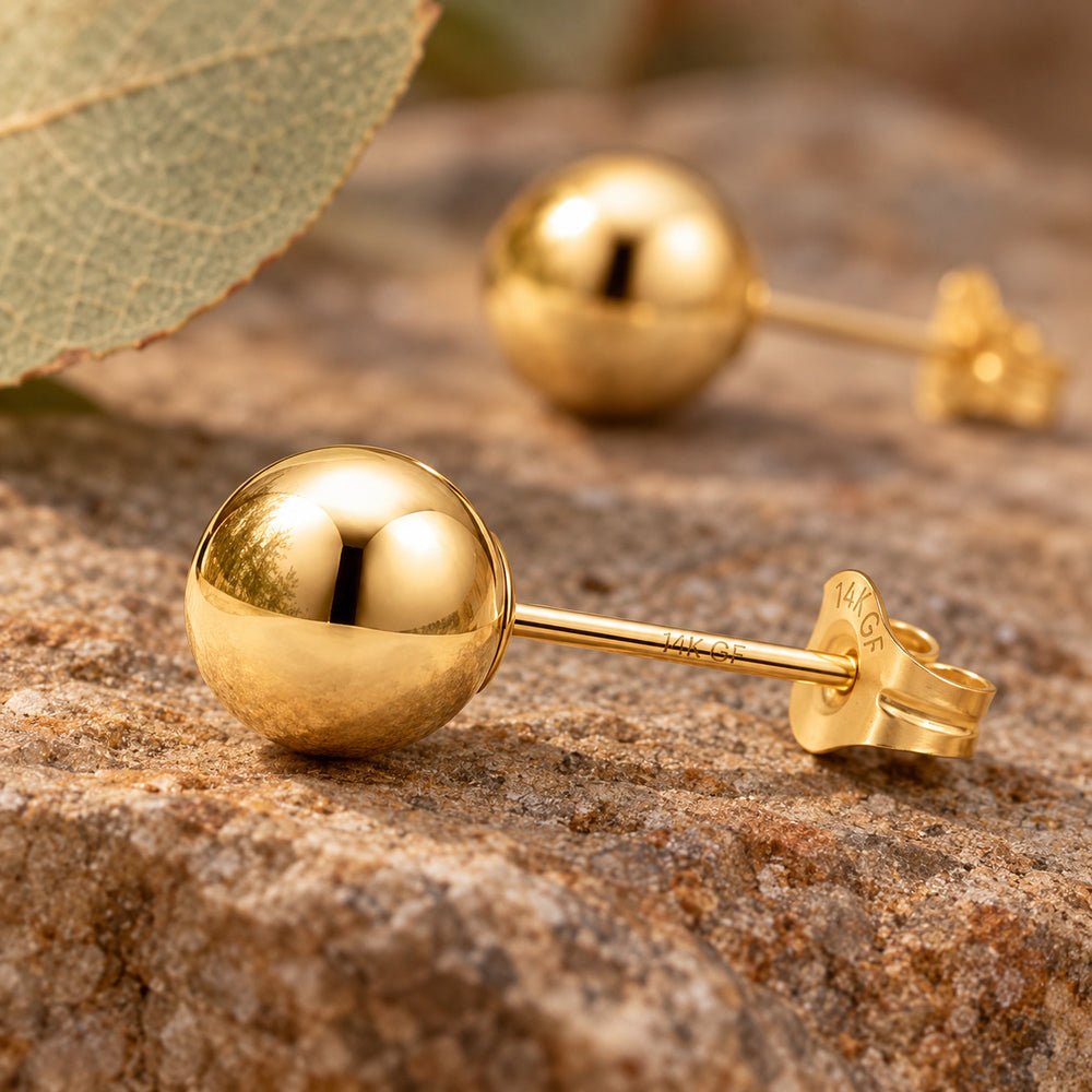 14K Gold Filled Ohrstecker Livia