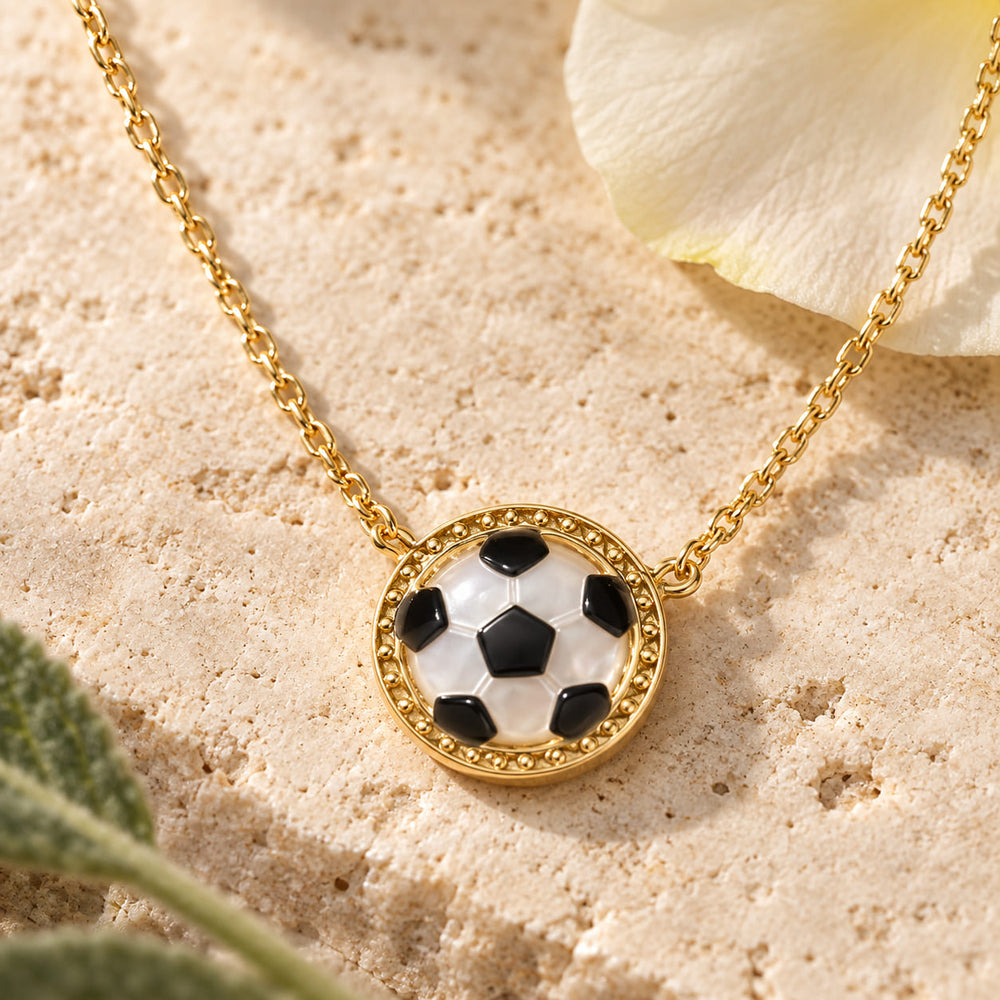 Echtgold Halskette Calcio
