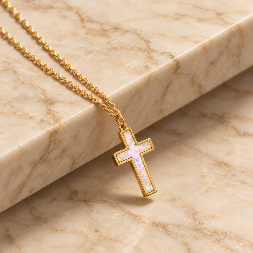 Gold Opal Kette Aurelie