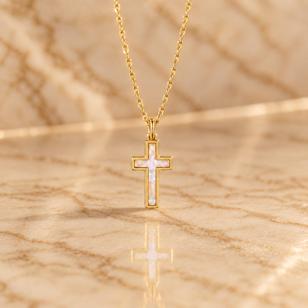 Gold Opal Kette Aurelie