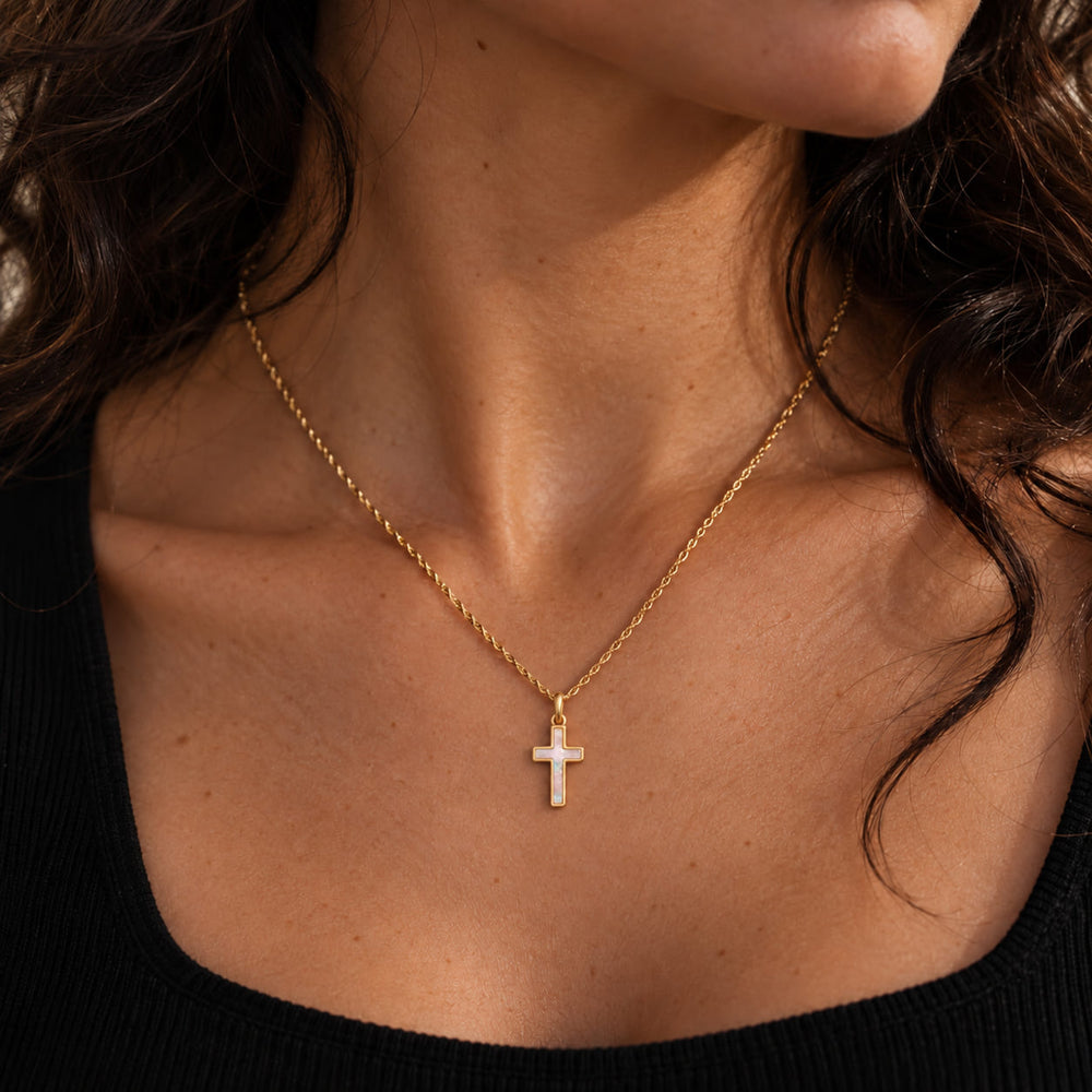 Gold Opal Kette Aurelie