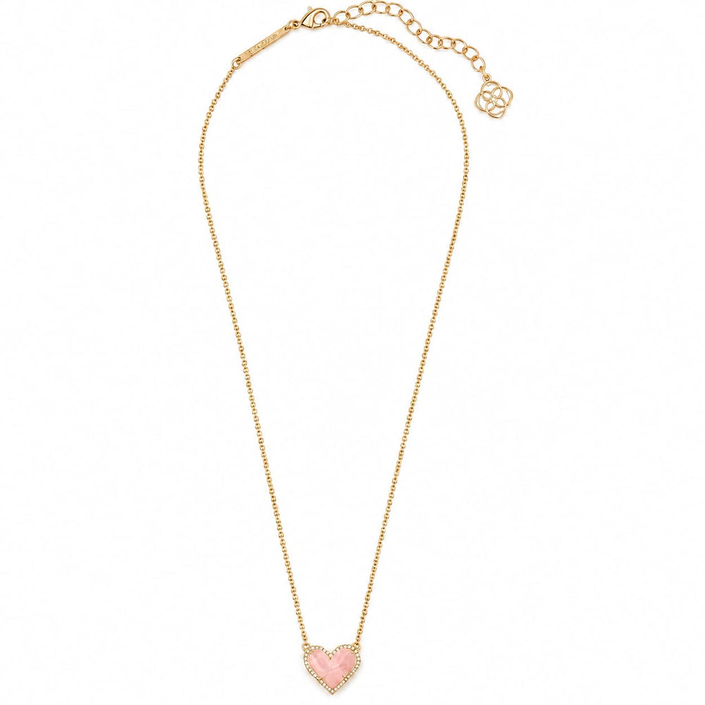 Rosenquarz Gold Herz Ida