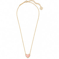 Rosenquarz Gold Herz Ida