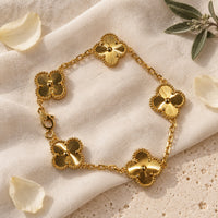 18k Gold Kleeblatt Fiora