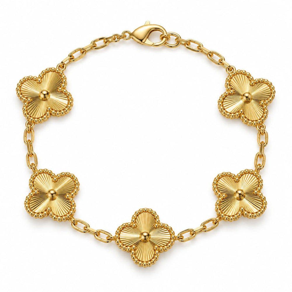 18k Gold Kleeblatt Fiora