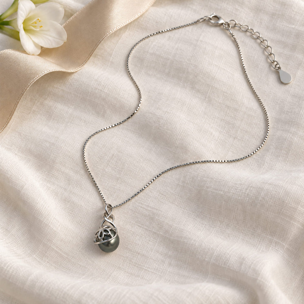 925er Silber Perlenkette
