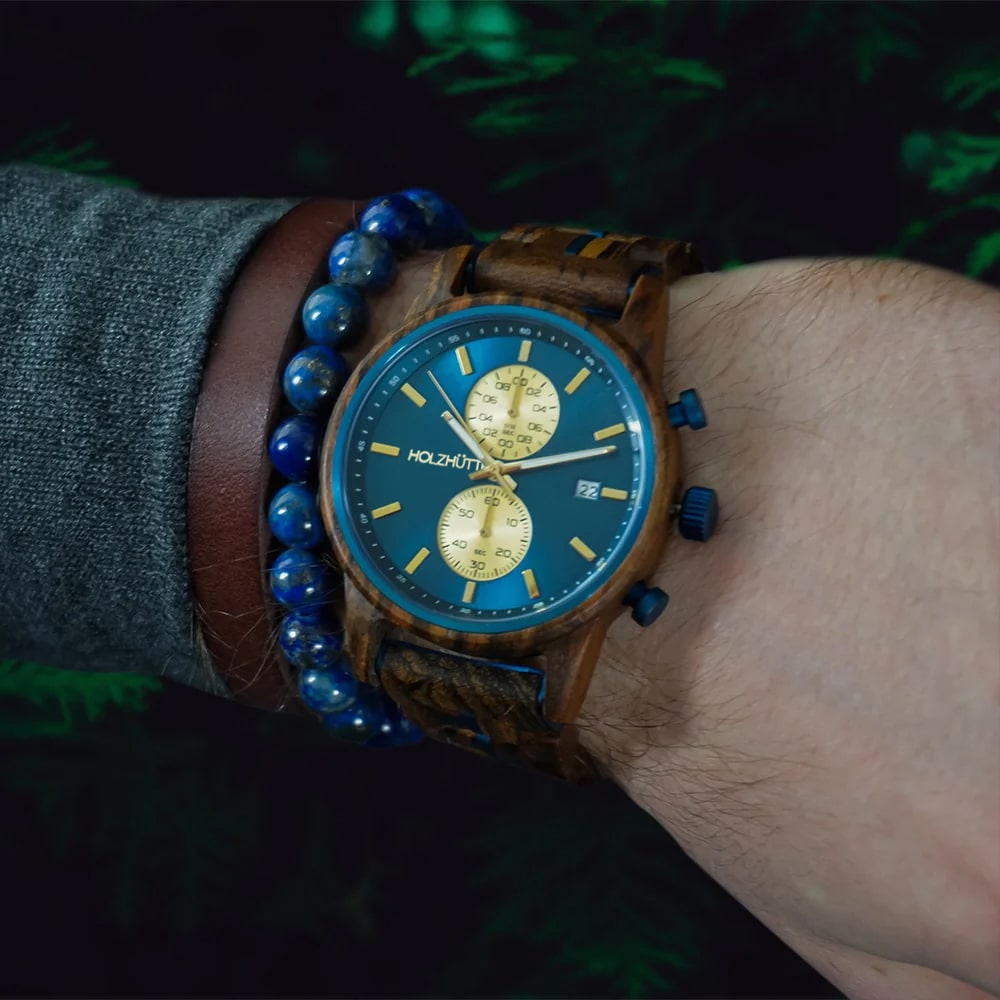 Edle Holzuhr - Hongkong Edition für Männer und Frauen