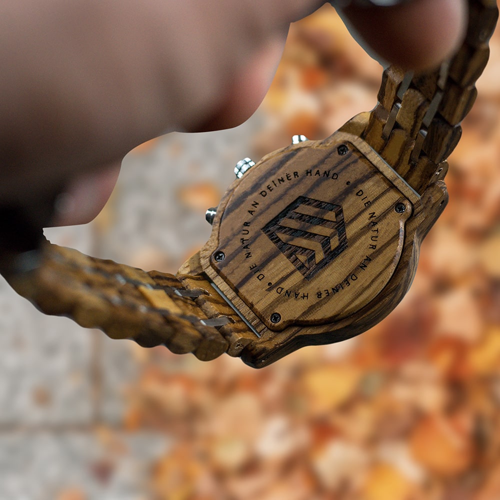 Pearland Armbanduhr aus Holz für Damen und Herren