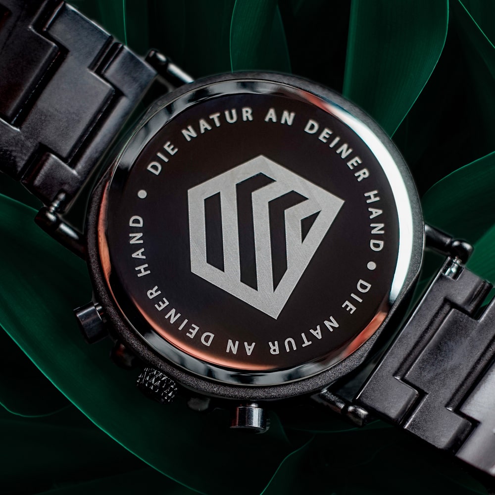 Stilvolle Holzuhr - Dallas Chronograph