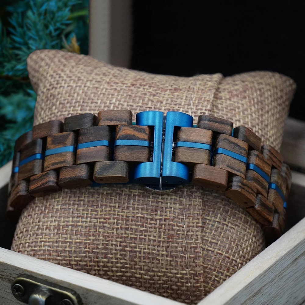 Unisex Holzarmband - Hongkong Chronograph für jeden Anlass