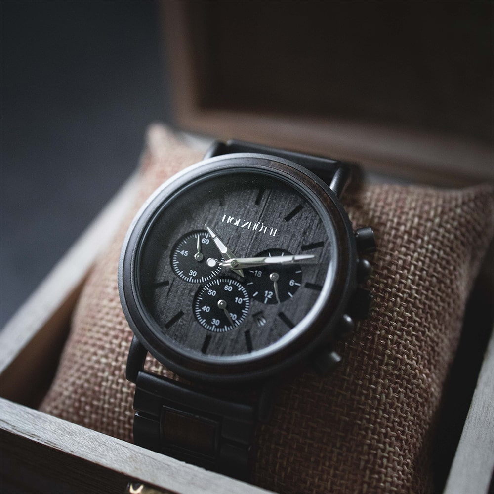 Herrenuhr Holzarmband Dallas - Modern & Nachhaltig