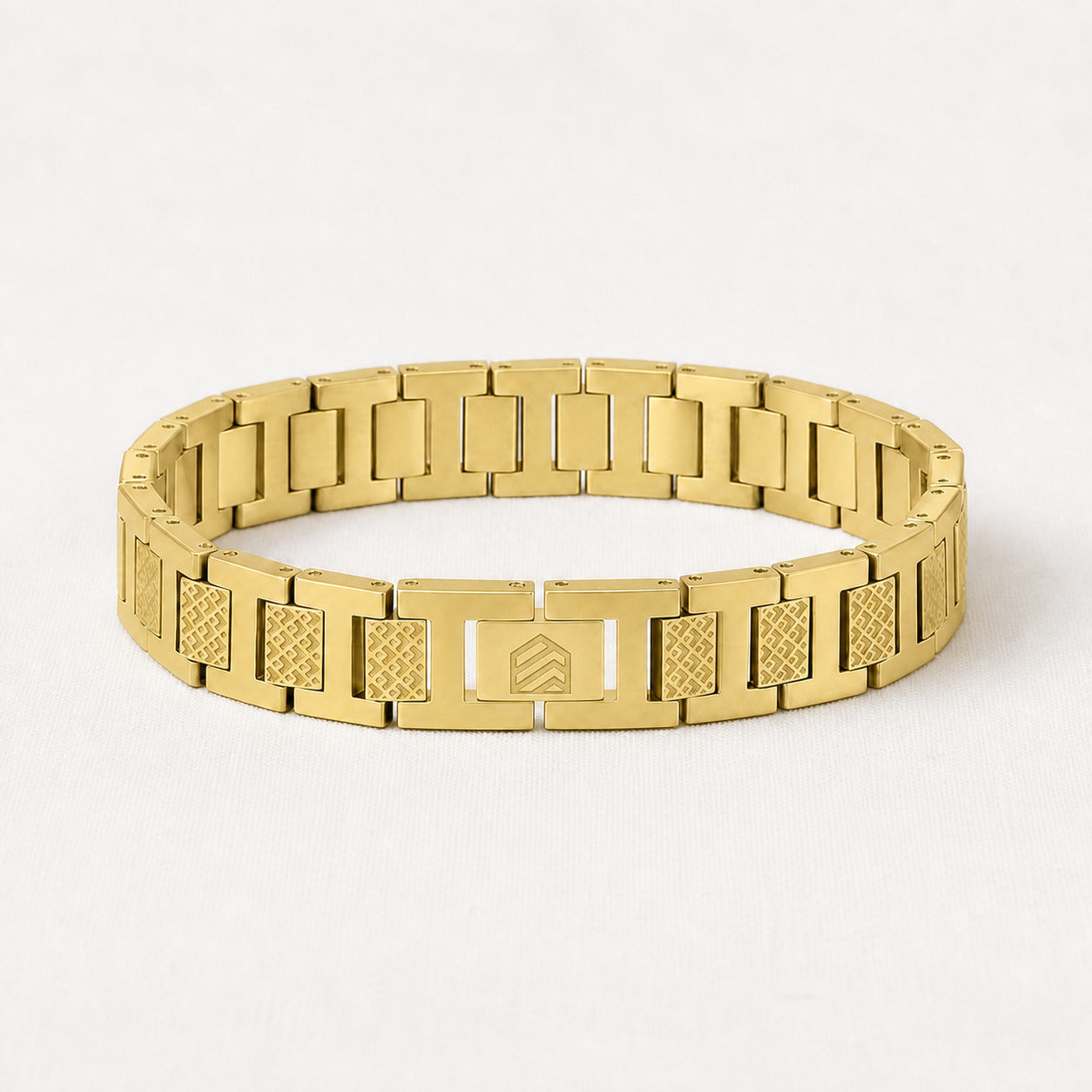Roestvrijstalen schakelarmband Monaco