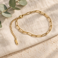 18K Gold Paperclip Julie