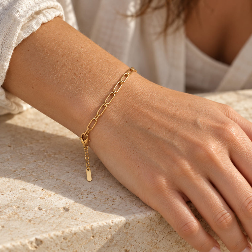 18K Gold Paperclip Julie