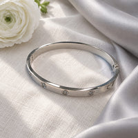 Silber Kristall Armreif Bella