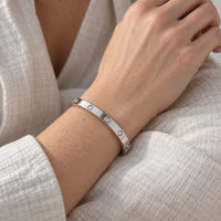 Silber Kristall Armreif Bella