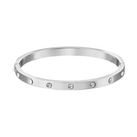 Silber Kristall Armreif Bella