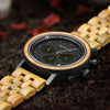 Chronograph braune Holzarmbanduhr für Herren